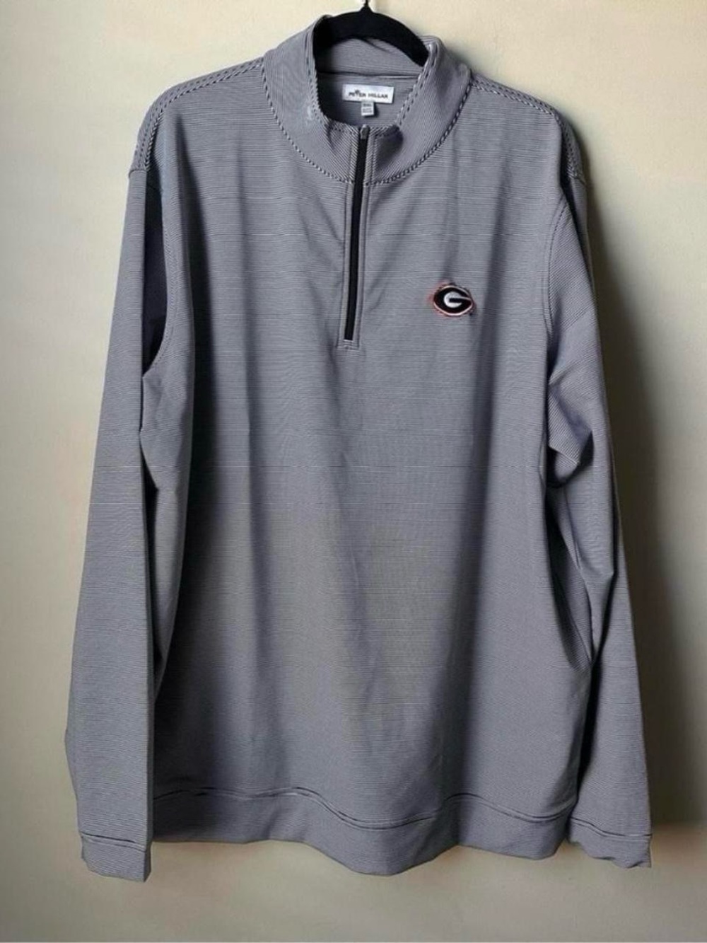 Peter Millar UGA Georgia Bulldogs Perth Quarter Zip Pullover XXL GoDawgs Gameday